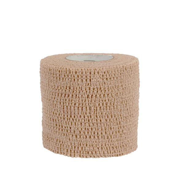 Bandagem Atadura Elástica Cohesive 5cm x 4,5 metros - Bege - VitalTape Imagem de Bandagem Atadura Elástica Cohesive 5cm x 4,5 metros - Bege