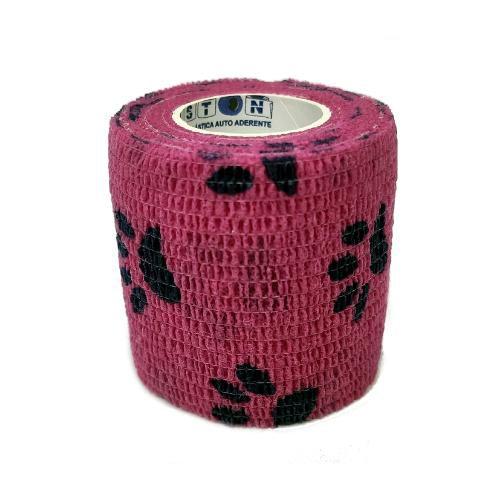Bandagem Auto Aderente para Biqueira - Rosa c/ Patinhas Azul - Aston Imagem de Bandagem Auto Aderente para Biqueira - Rosa c/ Patinhas Azul