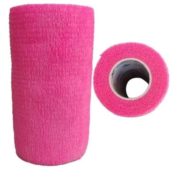 Imagem de Bandagem Elástica Atadura Flexível 10Cm -1 Unidade Pink