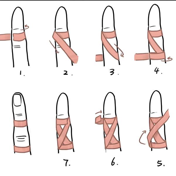 Imagem de Bandagem Elástica Autoadesiva para Dedos de Jiu-Jitsu - Suporte Esportivo