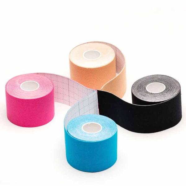 Imagem de Bandagem Elástica Fita Kinesio Tape Fisioterapia Alivia a Dor Lesão Muscular Atleta 5cm X 5m