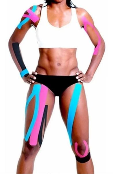 Imagem de Bandagem Elastica Kinesio Taping Aktive Anvisa Suporte Muscular Fisioterapia Corrida