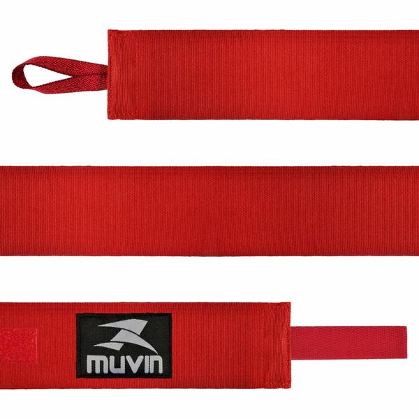 Imagem de Bandagem Elástica Muvin 3 metros - Alça p/ Polegar - Proteção Mãos e Punhos - Luta - Boxe Muay Thai MMA Artes Marciais