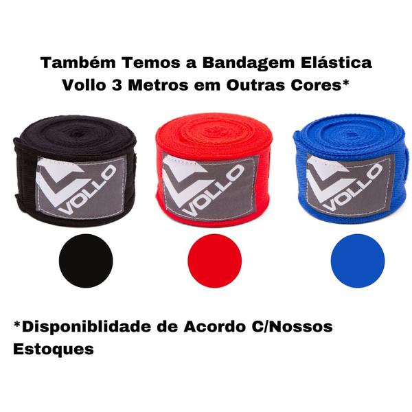 Imagem de Bandagem Elástica Treino Boxe/Muay Thai Luta Várias Cores Vollo