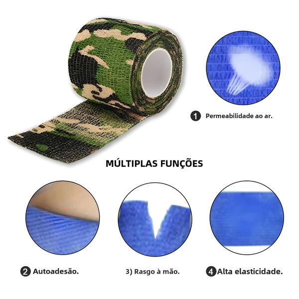 Bandagem Impermeável para Tatuagem - 10 Unidades com Fita Autoadesiva Imagem de Bandagem Impermeável para Tatuagem - 10 Unidades com Fita Autoadesiva