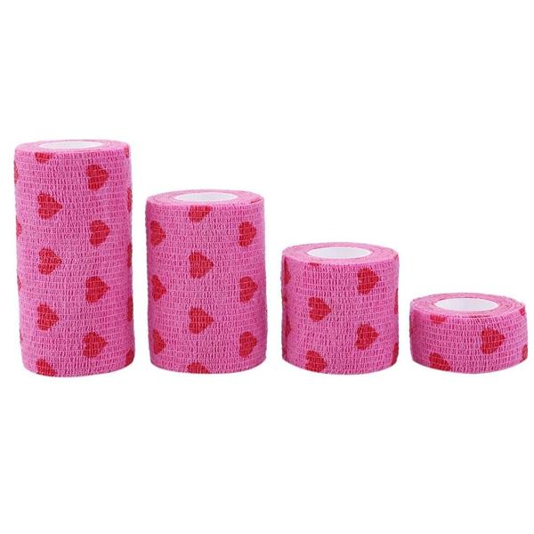 Imagem de Bandagens Elásticas Não Tecidas Para Animais De Estimação, Coração Vermelho Rosa, Elastoplast