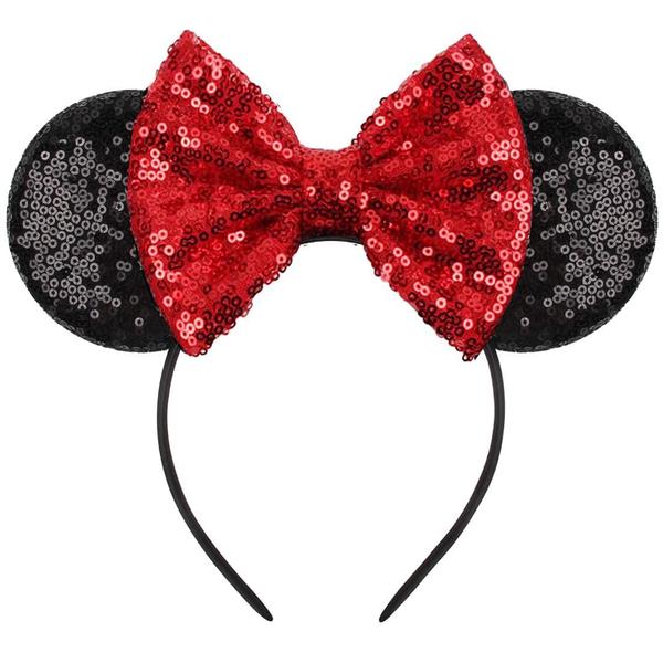 Imagem de Bandana Eisyaa Mouse Ears Bow Sequin Minnie Decoration