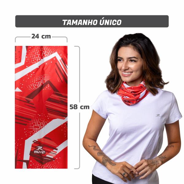 Imagem de Bandana Faixa Tube Band Esportiva - E02 - UV50 Muvin - Confortável e Elástica para Esportes