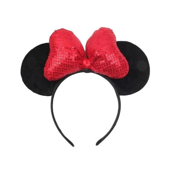 Imagem de Bandana Infantil Mickey com Lantejoulas - Acessório para Festa e Cosplay