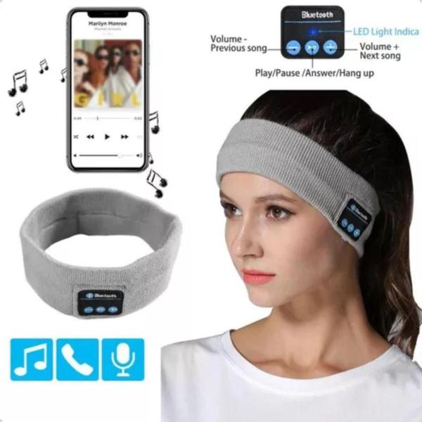 Bandana Preta Fone Ouvido Sem Fio Relaxamento Durante O - Atena Imagem de Bandana Preta Fone Ouvido Sem Fio Relaxamento Durante O