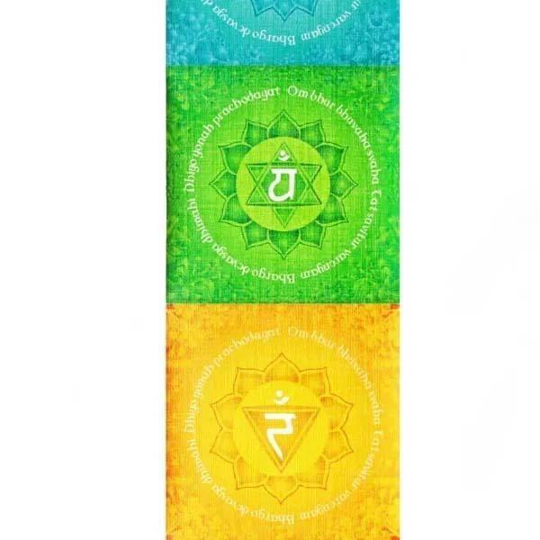 Imagem de Bandeira 7 Chakras Pergaminho Tapeçaria Yoga