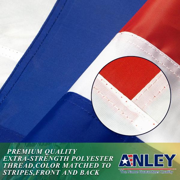 Imagem de Bandeira Anley EverStrong Series bordada na Noruega 90x150cm