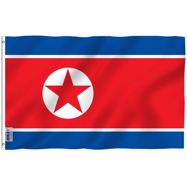 Imagem de Bandeira Anley Fly Breeze Coreia do Norte 90x150cm Poliéster