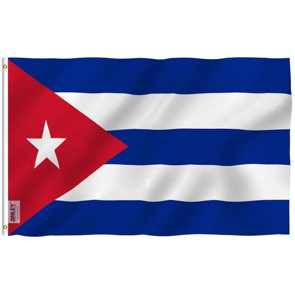 Imagem de Bandeira Anley Fly Breeze Cuba 90x150cm poliéster com anel de latão