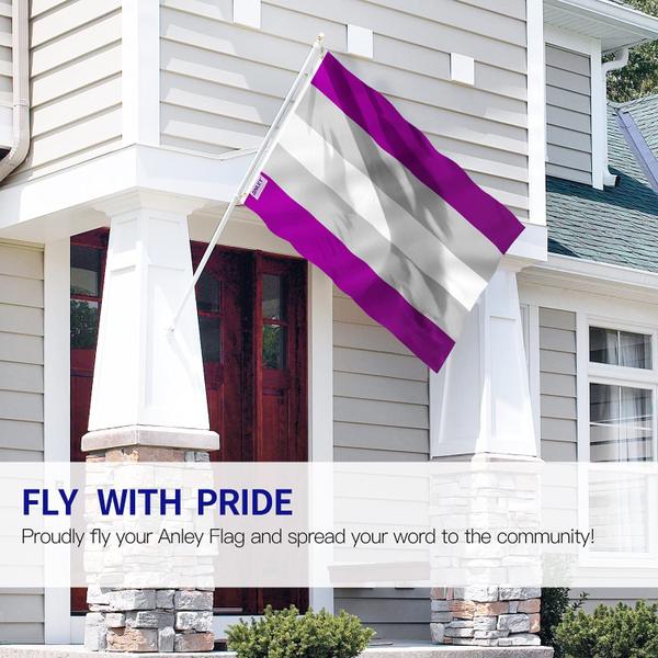 Imagem de Bandeira Anley Fly Breeze Greysexual Pride 90x150cm Poliéster