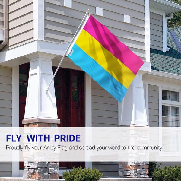 Imagem de Bandeira Anley Fly Breeze Pansexual Pride 90x150cm poliéster