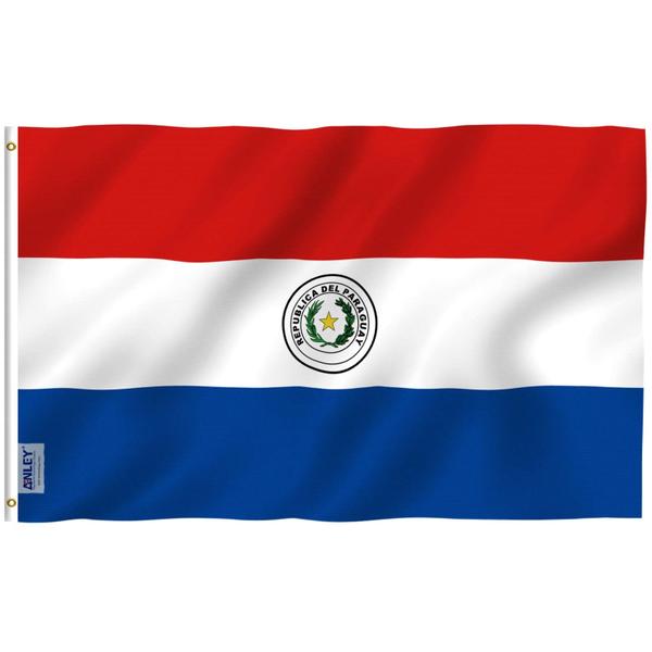 Imagem de Bandeira Anley Fly Breeze Paraguai 90x150cm Poliéster