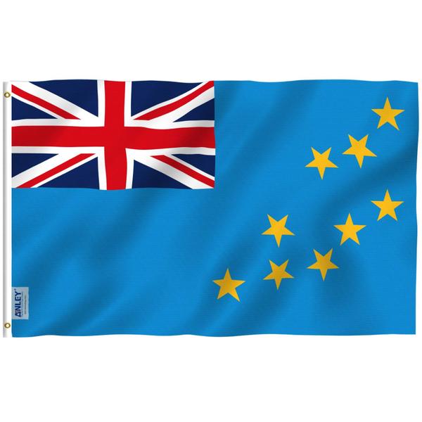 Imagem de Bandeira Anley Fly Breeze Tuvalu 90x150cm Poliéster