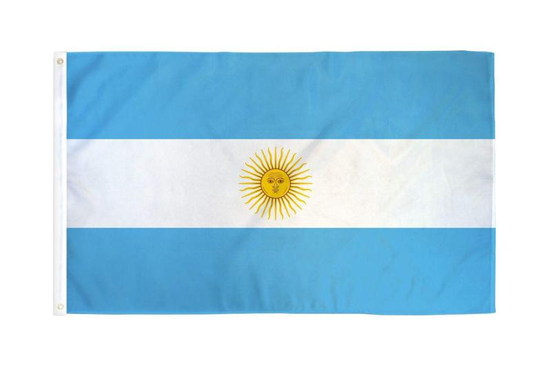 Imagem de Bandeira AZ FLAG Argentina com ilhós de metal - 150x2cm