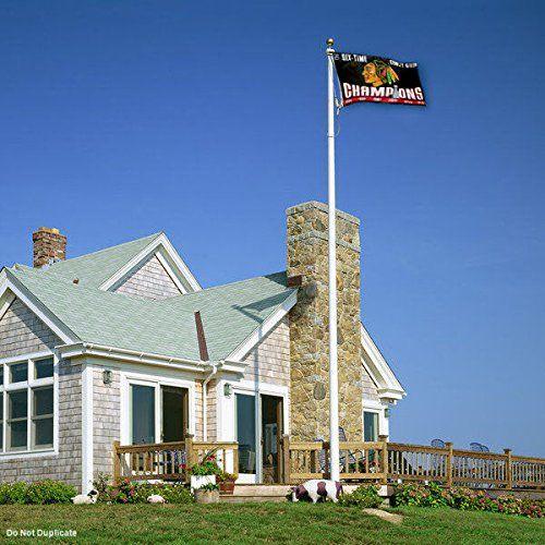 Imagem de Bandeira Blackhawks 6x Campeões Stanley Cup