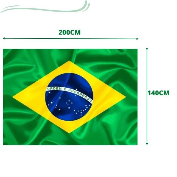 Imagem de Bandeira Brasil 3x2m Tamanho Gigante