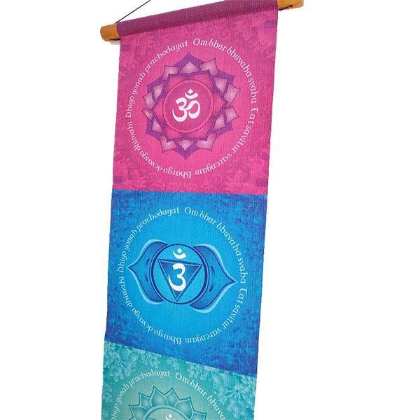 Imagem de Bandeira Chakras Panô Pergaminho 94cm Parede