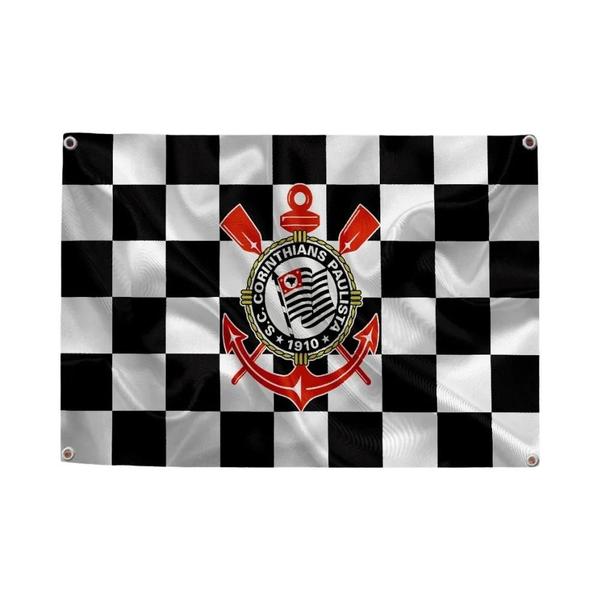 Imagem de Bandeira De Parede Corinthians Para Decoração De Jardim Doméstico Ao Ar Livre Decoração De Quarto