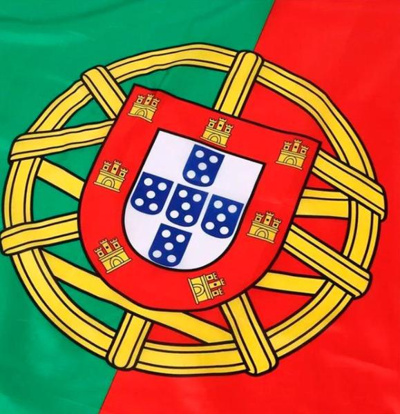 Imagem de Bandeira de Portugal Dupla Face 1,50 x 0,90 Mts Pronta Entrega