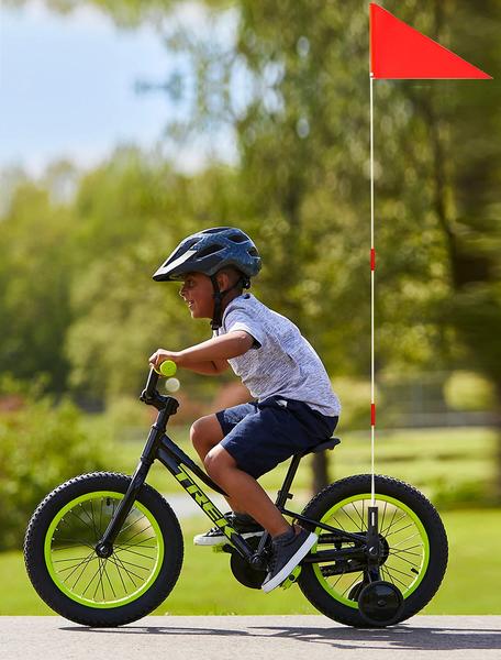 Imagem de Bandeira de Segurança para Bicicleta - 6 Pés - Fibra de Vidro - Laranja e Americana