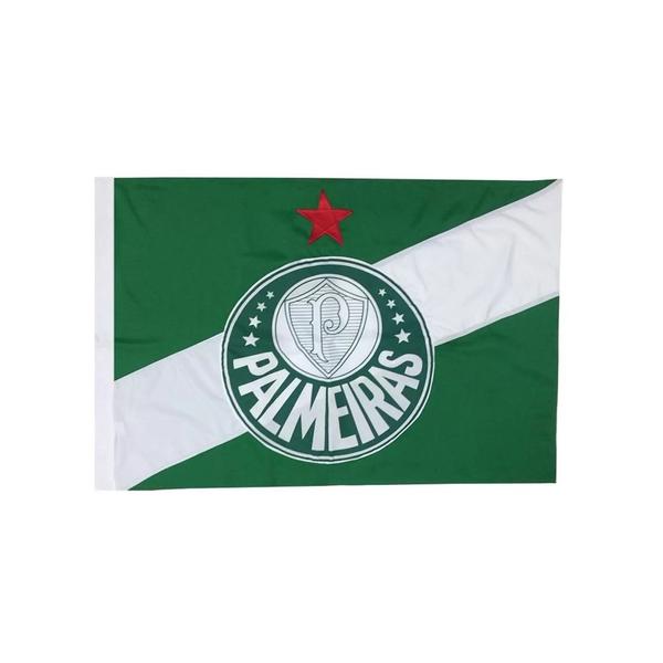 Imagem de Bandeira de Torcedor do Palmeiras 1,61x1,13m Face Simples 2,5 Panos