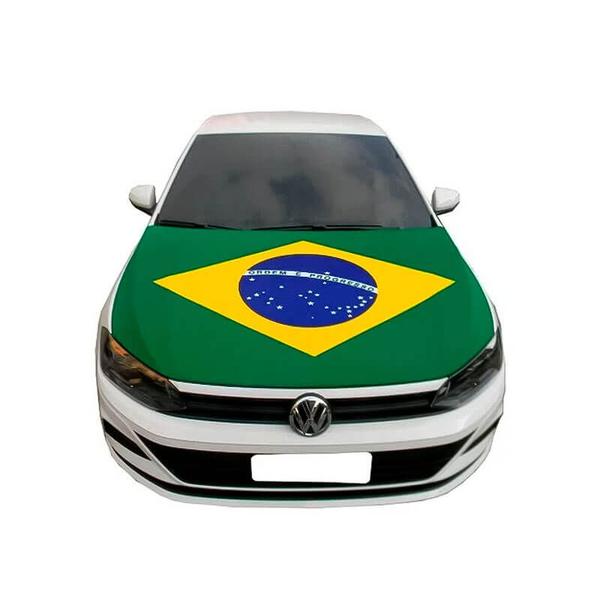 Imagem de Bandeira do Brasil Oficial  Capô com Elástico Tecido Poliéster 190x90cm