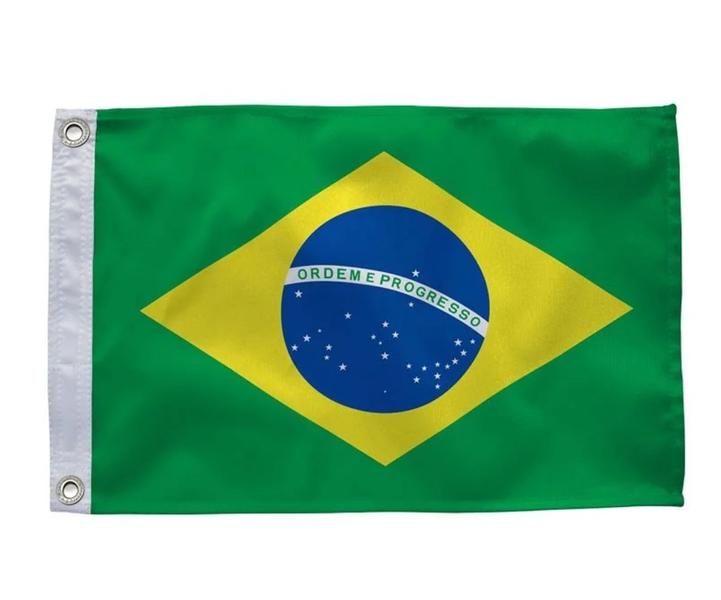 Bandeira Do Brasil Oficial Grande 1,5m X 0,90 Em Poliéster - maranata Imagem de Bandeira Do Brasil Oficial Grande 1,5m X 0,90 Em Poliéster