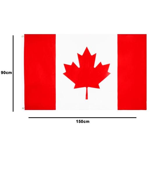 Imagem de Bandeira do Canadá Dupla Face 1,50 x 0,90 Mts Pronta Entrega