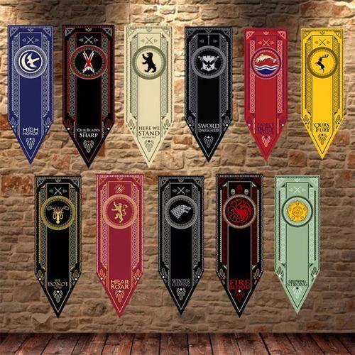 Imagem de Bandeira Flâmula Brasão Casa Nights Watch Game Of Thrones