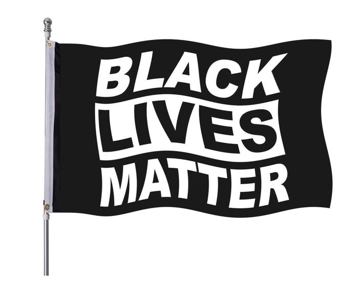 Imagem de Bandeira FRF Black Lives Matter 90x150cm com 2 ilhós de poliéster