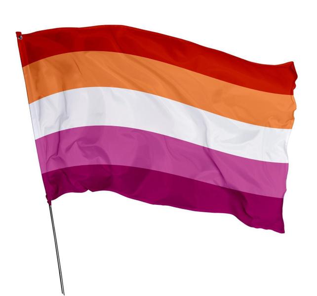 Imagem de Bandeira Lésbica Orgulho Lgbtqia+ 1,50M X 1M