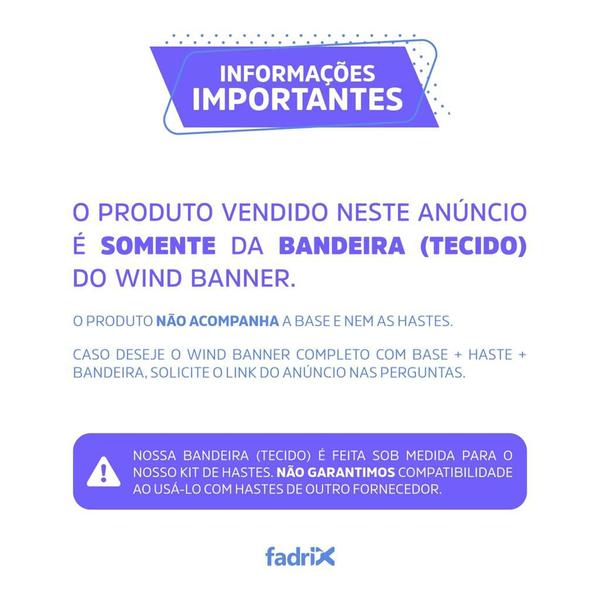 Imagem de Bandeira Para Wind Banner (só tecido) Salgados Assados