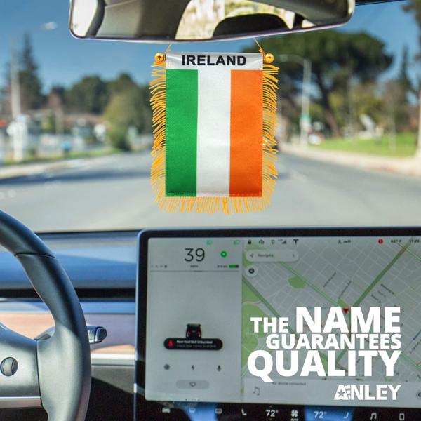 Imagem de Bandeira pendurada na janela Anley Ireland Fringy 10 x 15 cm