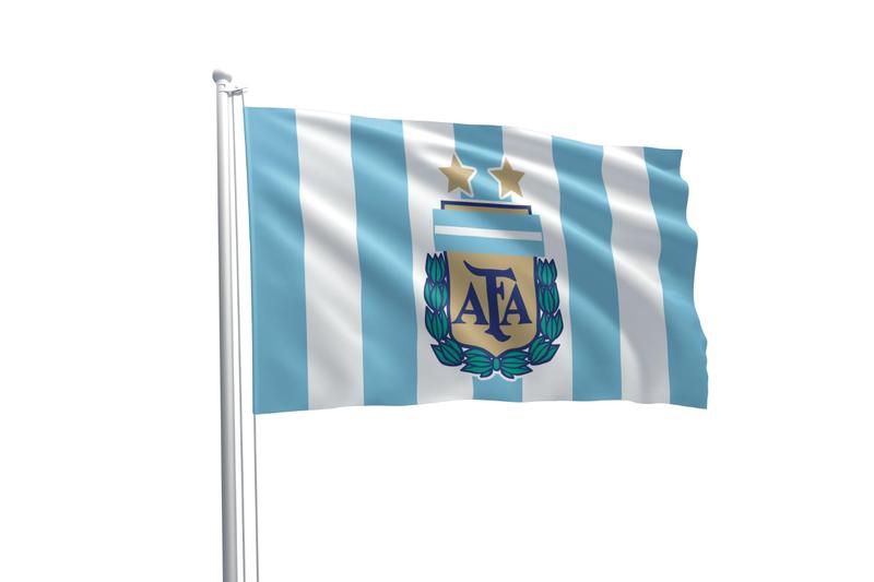 Imagem de Bandeira Seleção Time Futebol Argentina Copa 90x150cm Oxford