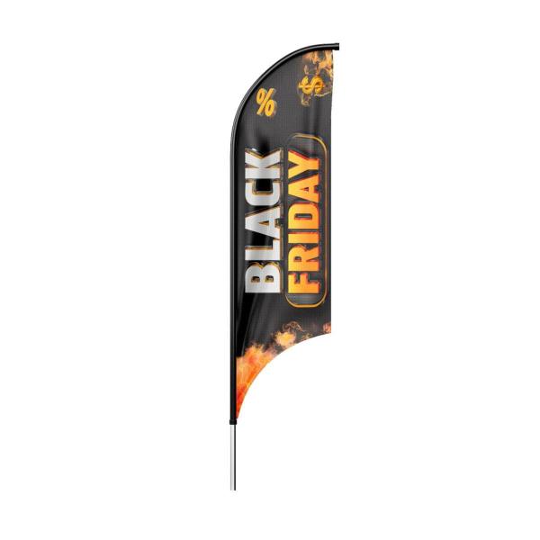 Imagem de Bandeira Wind Banner Dupla Face Com Haste Tamanho 220X60Cm