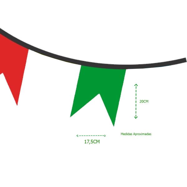 Imagem de Bandeirinhas de Plástico Para Festa Junina Festa Arraia Caipira 20 Metros