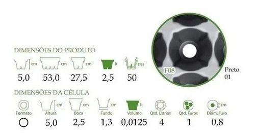 Imagem de Bandeja 200 Células Produção Morangos Alfaces Plantas 10 Und