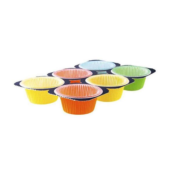 Imagem de Bandeja de Forma Muffin Forneável Color 50g - 30 Unidades - Ecopack - Rizzo