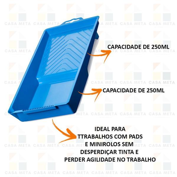 Imagem de Bandeja Exclusiva P/ Pads Atlas E Rolos De Pintura Até 10cm