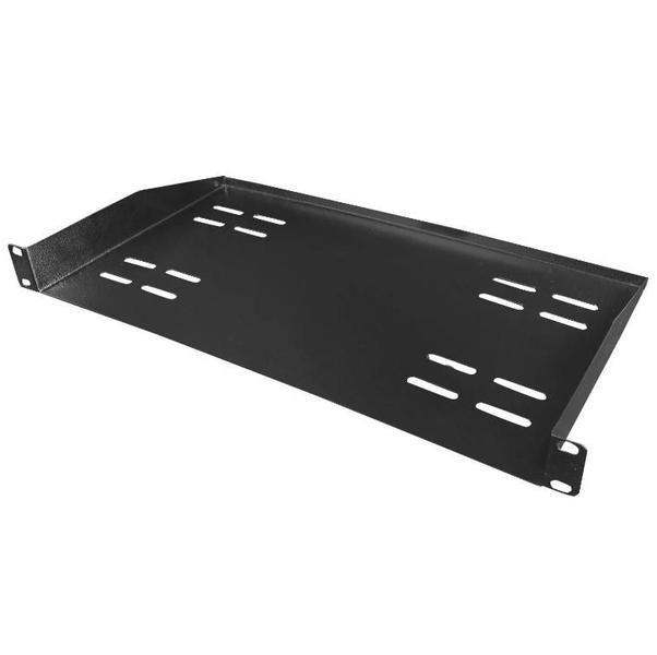 Bandeja Frontal Ventilada 1U 19''x250mm Preta - Bandejas