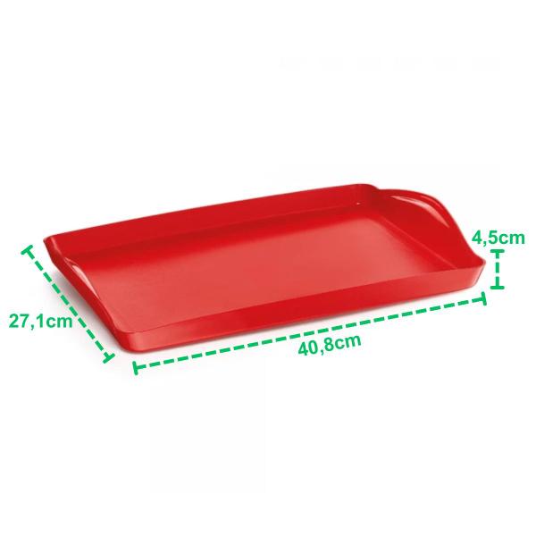Bandeja Organizadora Multiuso Retangular Servir Decoração Prática Casa Cozinha - Uz Imagem de Bandeja Organizadora Multiuso Retangular Servir Decoração Prática Casa Cozinha