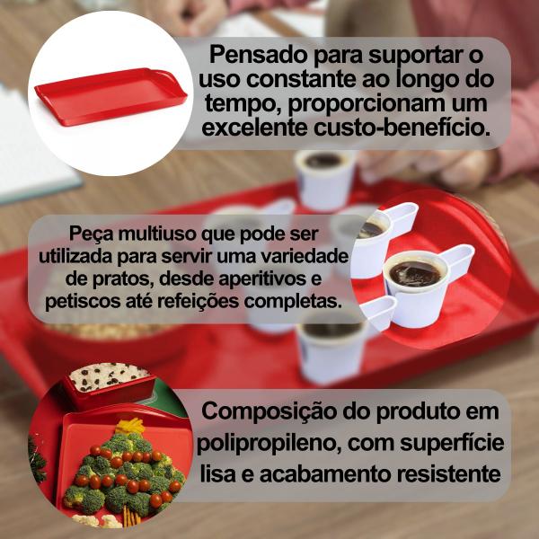 Bandeja Organizadora Multiuso Retangular Servir Decoração Prática Casa Cozinha - Uz Imagem de Bandeja Organizadora Multiuso Retangular Servir Decoração Prática Casa Cozinha