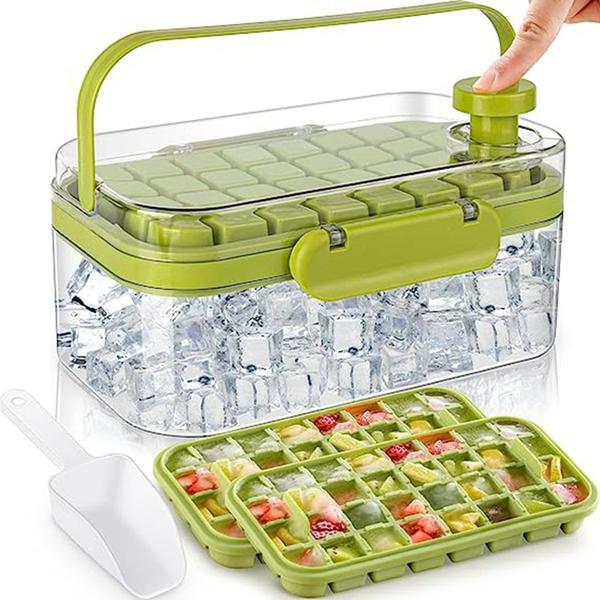 Bandeja Para Fazer Gelo Camada Dupla 64 partes Cubos gelo - ZEM Imagem de Bandeja Para Fazer Gelo Camada Dupla 64 partes Cubos gelo