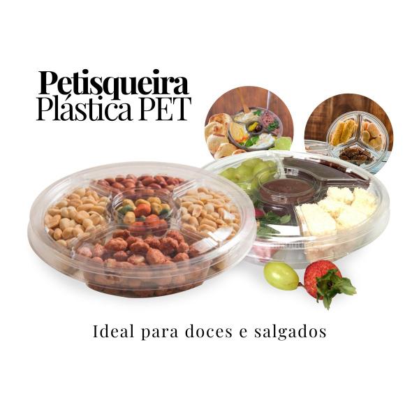 Bandeja Petisqueira 4Div Com Tp G540 Com 1 Un - GALVANOTEK Imagem de Bandeja Petisqueira 4Div Com Tp G540 Com 1 Un