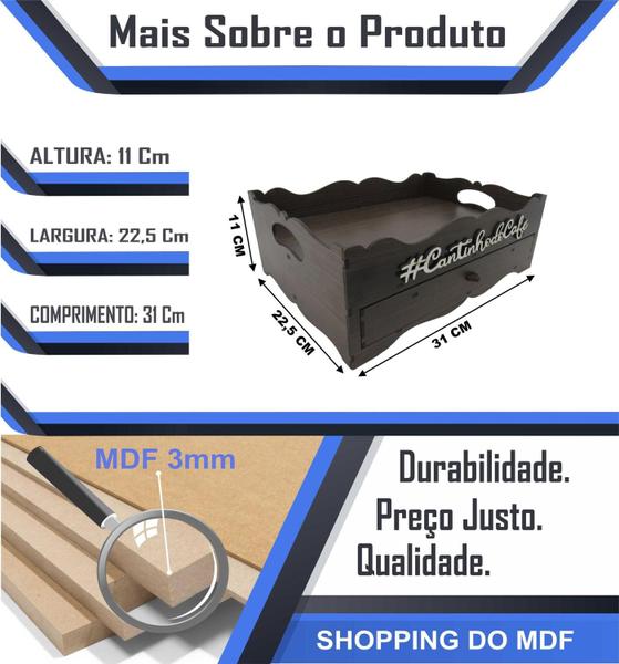 Bandeja Porta Cápsulas Três Corações Amadeirada Cantinho Do Café - Shopping Do Mdf Imagem de Bandeja Porta Cápsulas Três Corações Amadeirada Cantinho Do Café